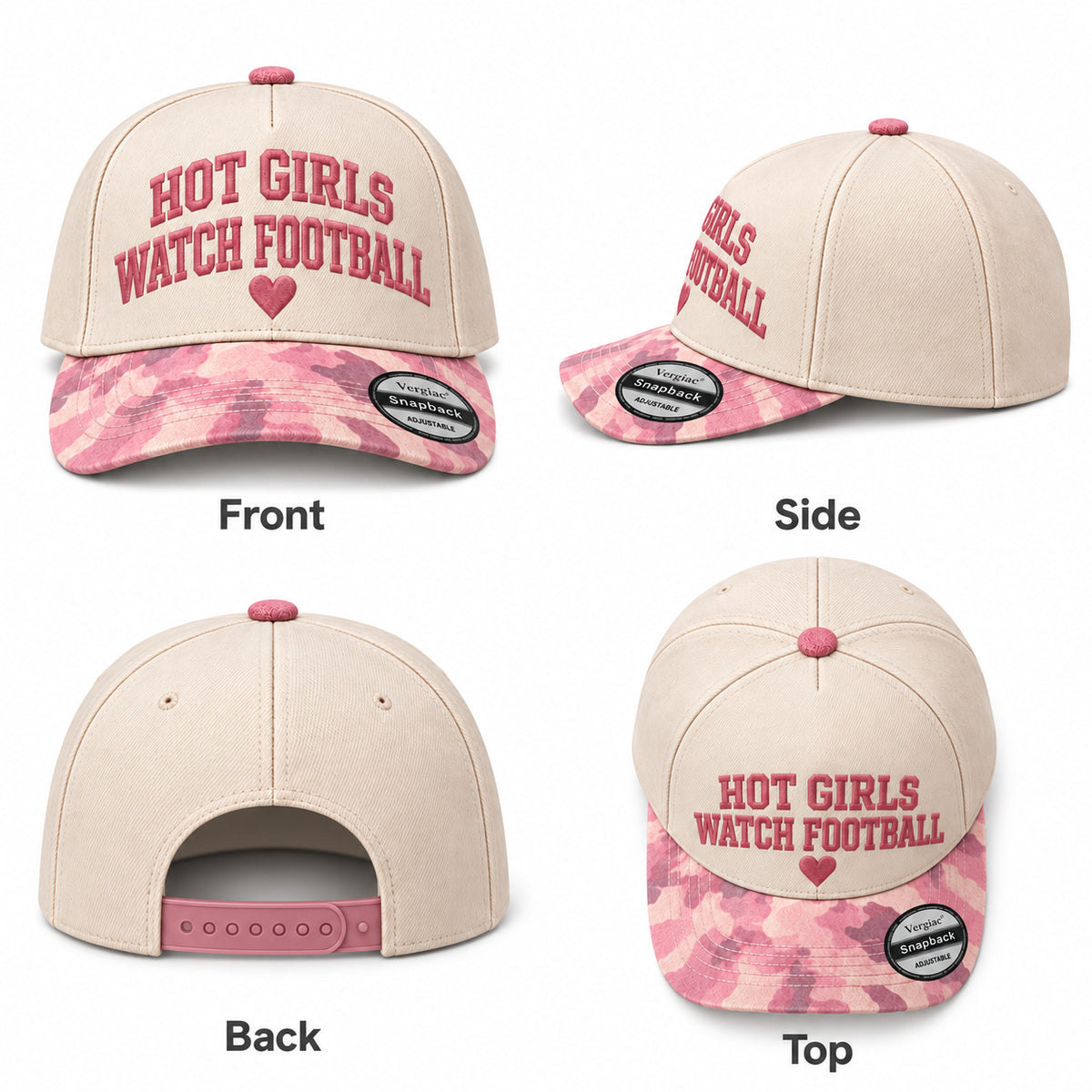 Hot Girls Watch Football 5-Panel Trucker Hat