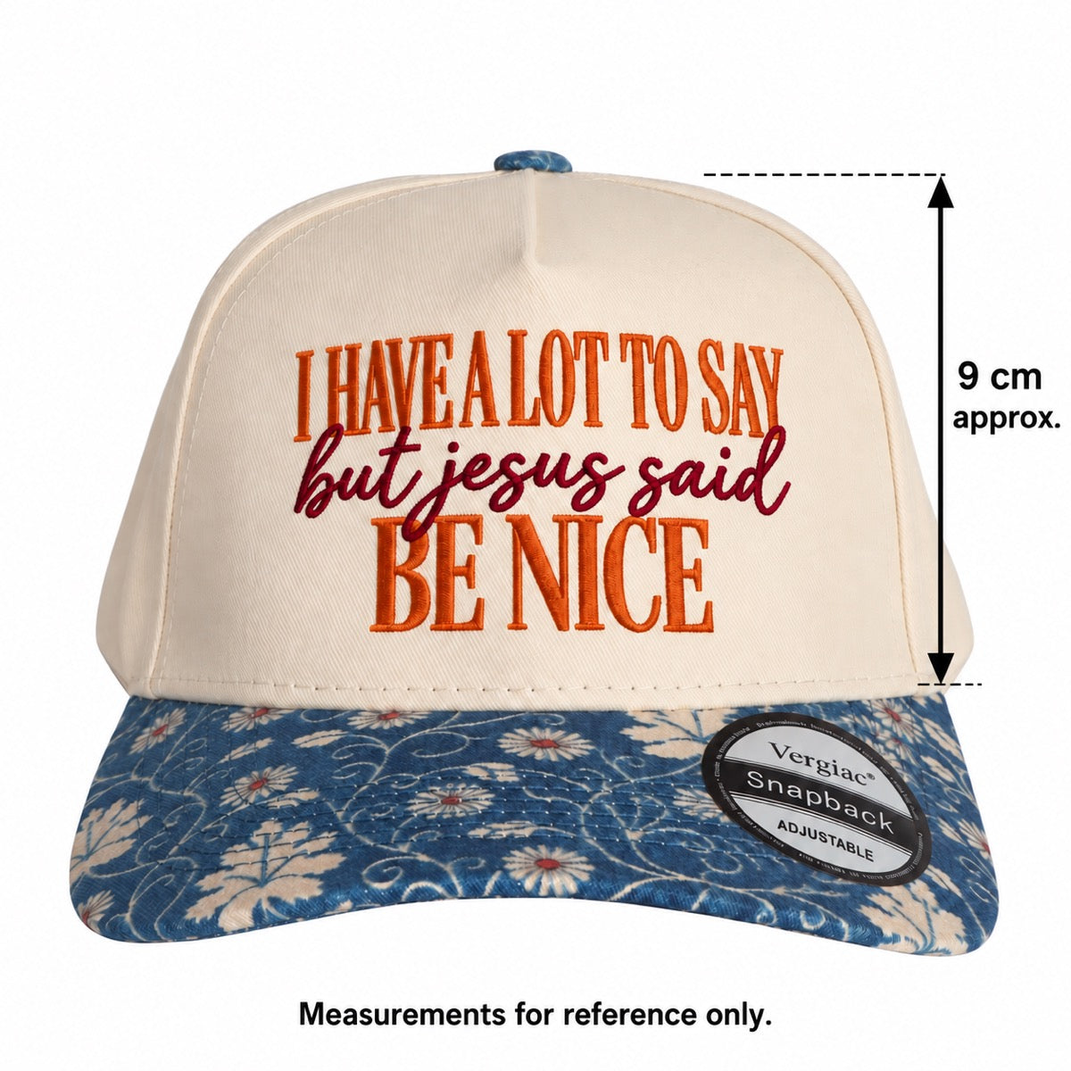 I Have A Lot To Say But Jesus Said Be Nice 5-Panel Trucker Hat