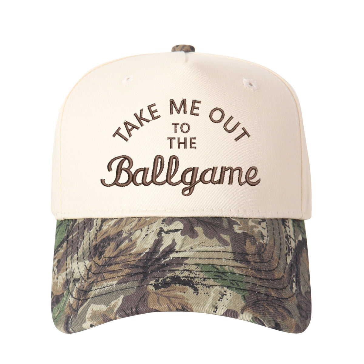 Take Me Out To The Ballgame Embroidered Trucker Hat