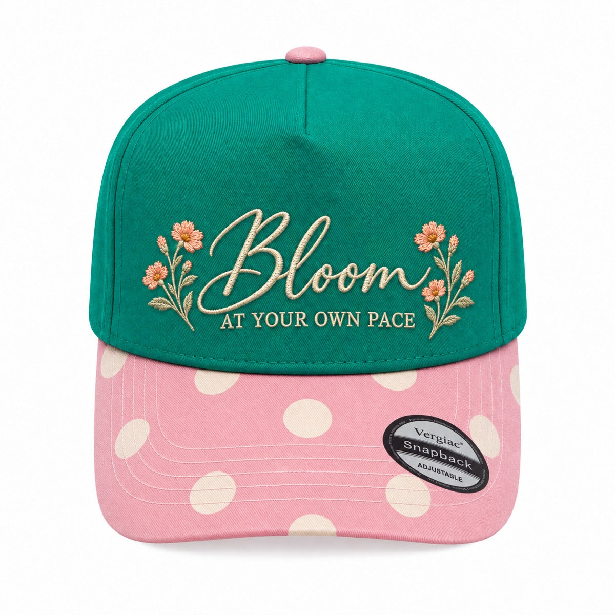Bloom At Your Own Pace 5-Panel Trucker Hat