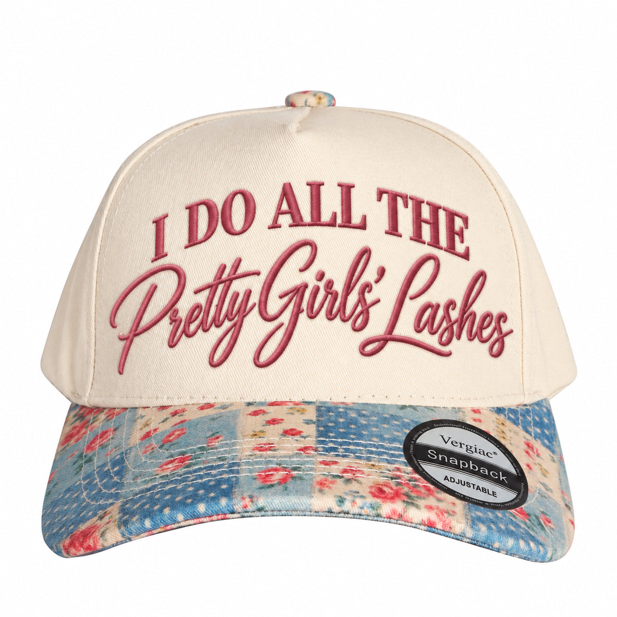 I Do All The Pretty Girls Lashes Lash-themed 5-Panel Trucker Hat
