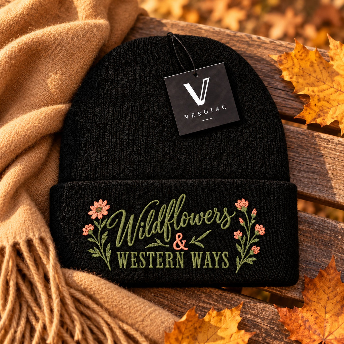Wildflowers & Western Ways Embroidered Knit Beanie