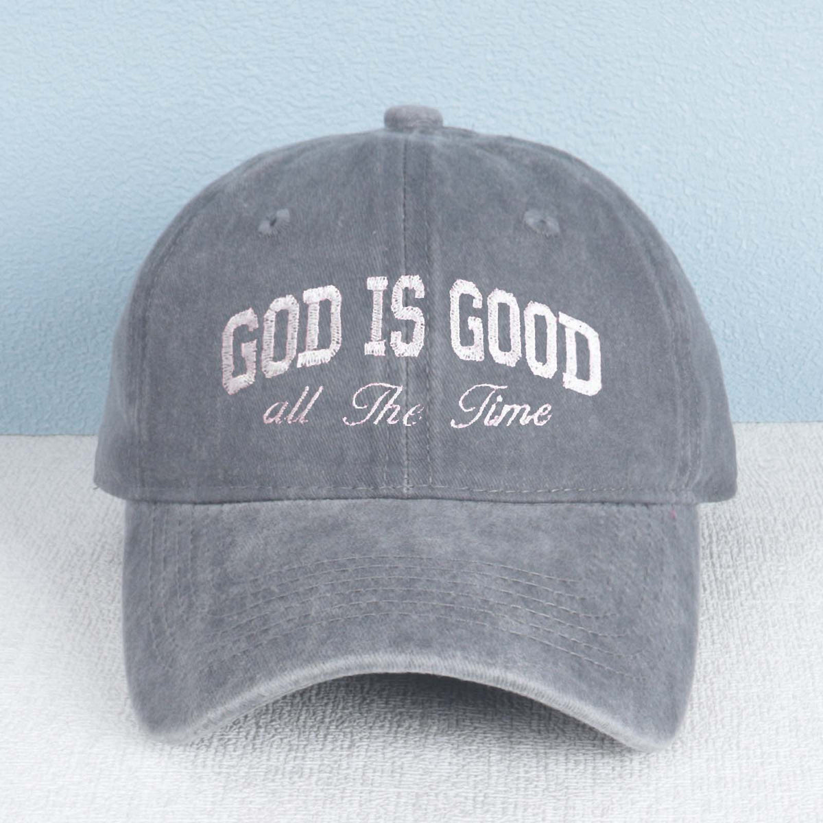 God Is Good All The Time Embroidered Trucker Hat