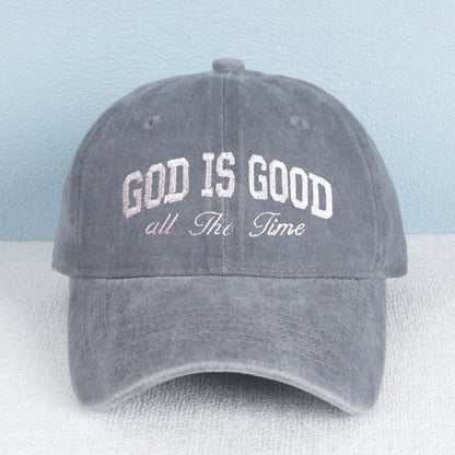 God Is Good All The Time Embroidered Trucker Hat