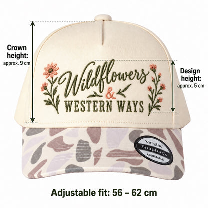 5-Panel Embroidered Cotton Trucker Hat with Printed Brim and Structured Front, Adjustable Unisex Baseball Cap, 1 Piece