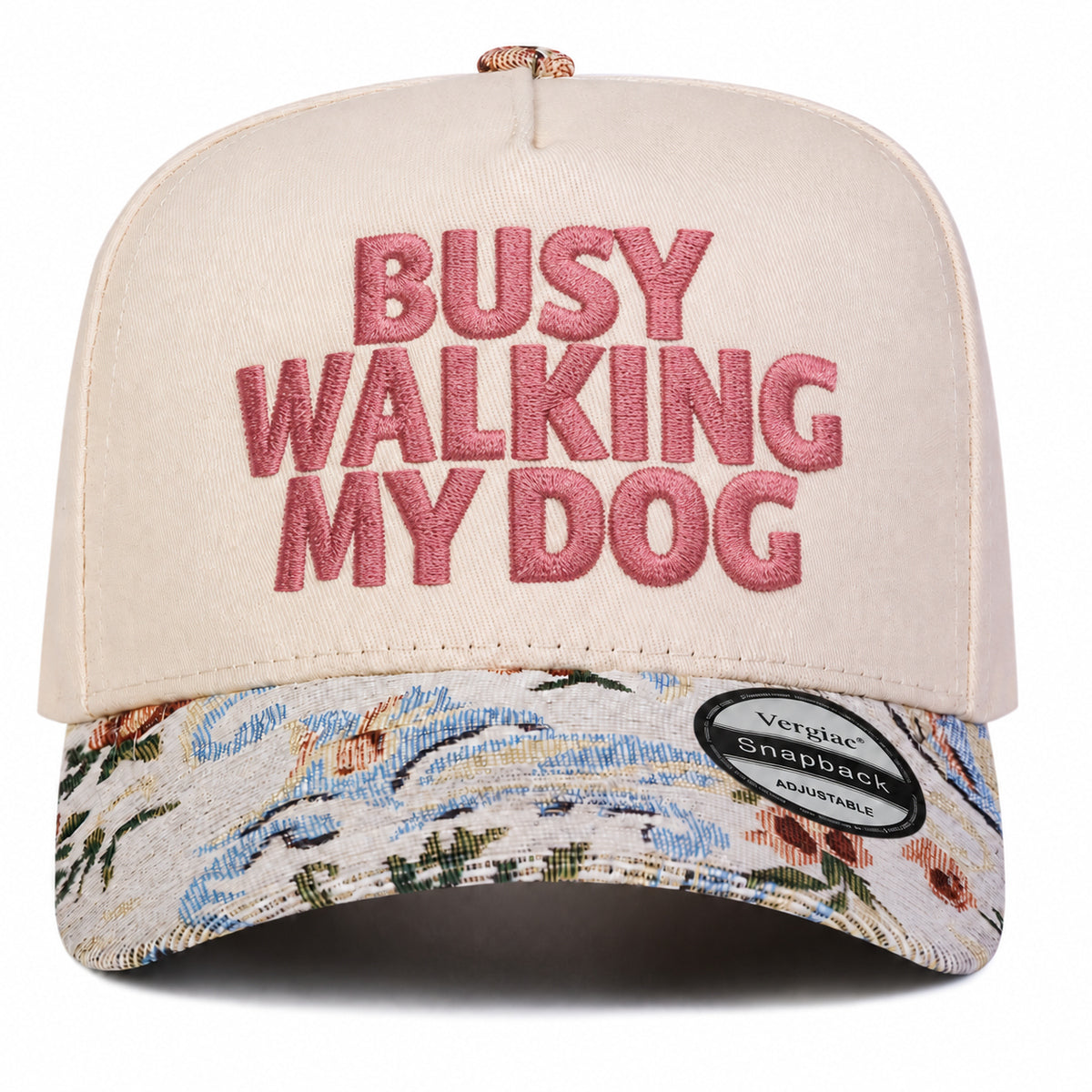 Busy Walking My Dog Pet-themed 5-Panel Trucker Hat
