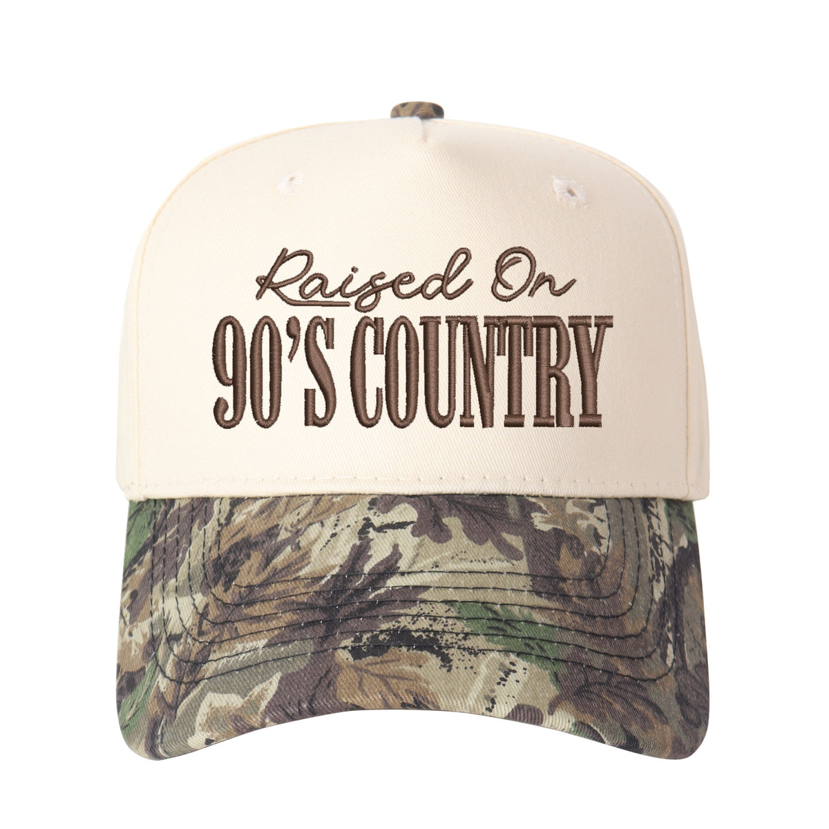 Raised On 90's Country Embroidered Trucker Hat