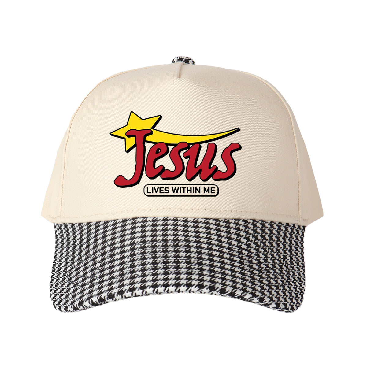 Jesus Lives Within Me Embroidered Trucker Hat
