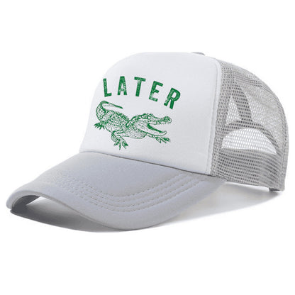 Later Alligator Embroidered Trucker Hat