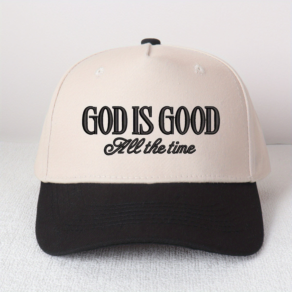 God Is Good All the Time Embroidered Trucker Hat
