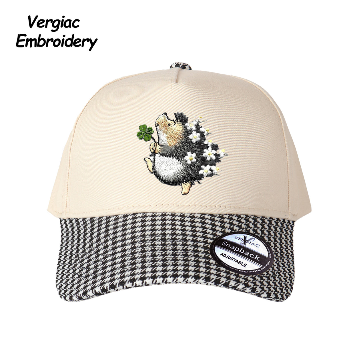 Hedgehog Embroidered Trucker Hat