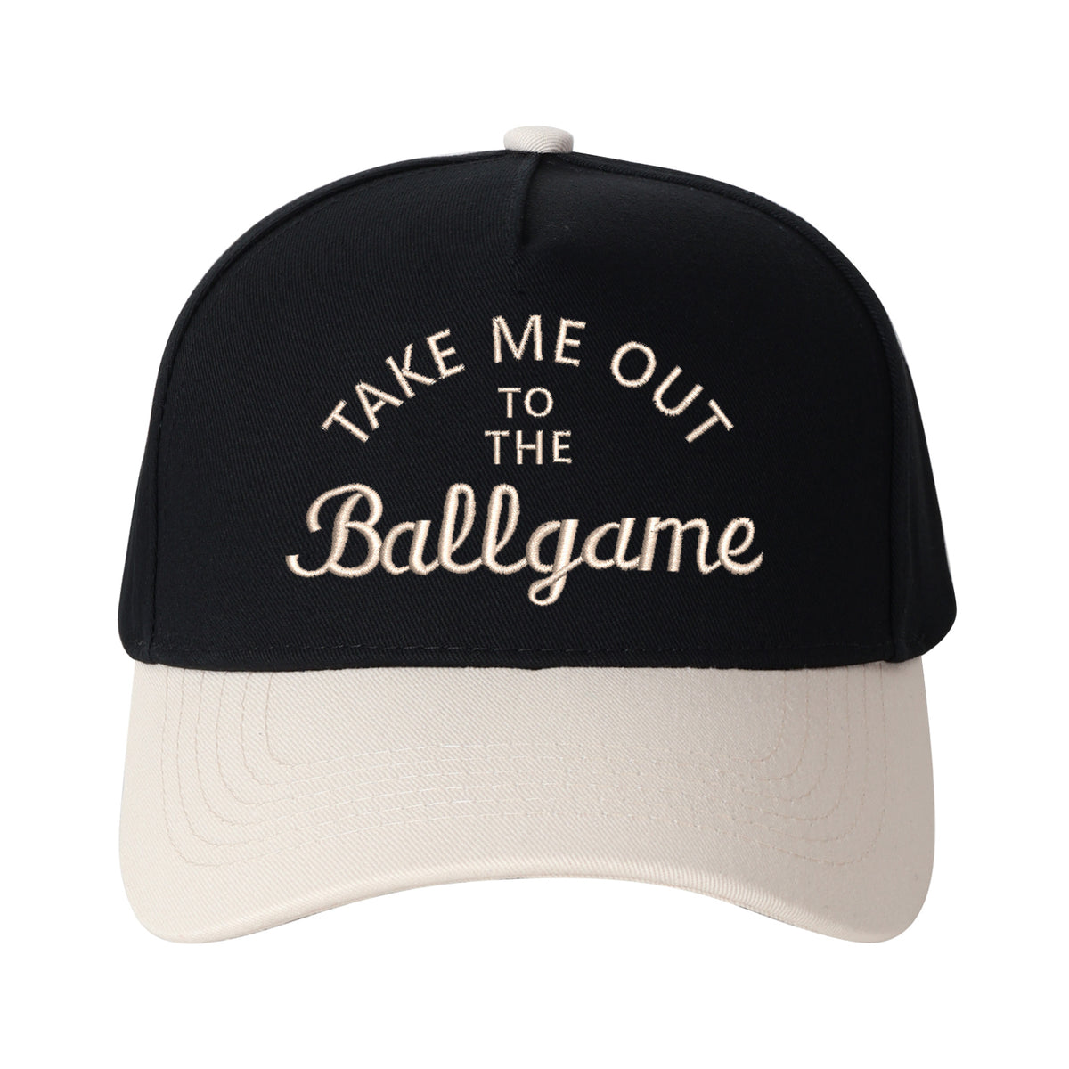 Take Me Out To The Ballgame Embroidered Trucker Hat