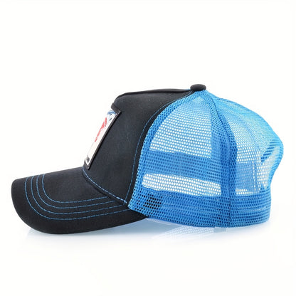 Shark Embroidered Unisex Trucker Baseball Cap