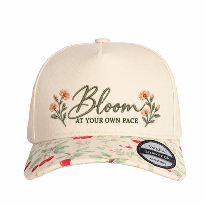Bloom At Your Own Pace 5-Panel Trucker Hat