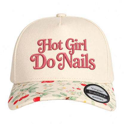 Hot Girl Do Nails Vintage 5-Panel Trucker Hat