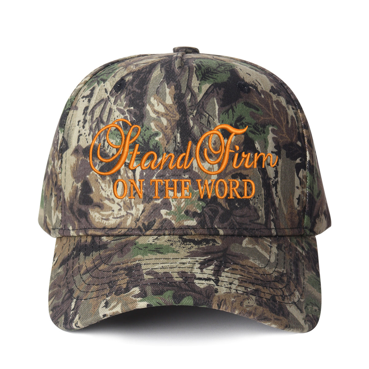 Stand Firm On The Word Embroidered Trucker Hat