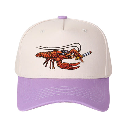 Cartoon Crayfish Embroidered Trucker Hat