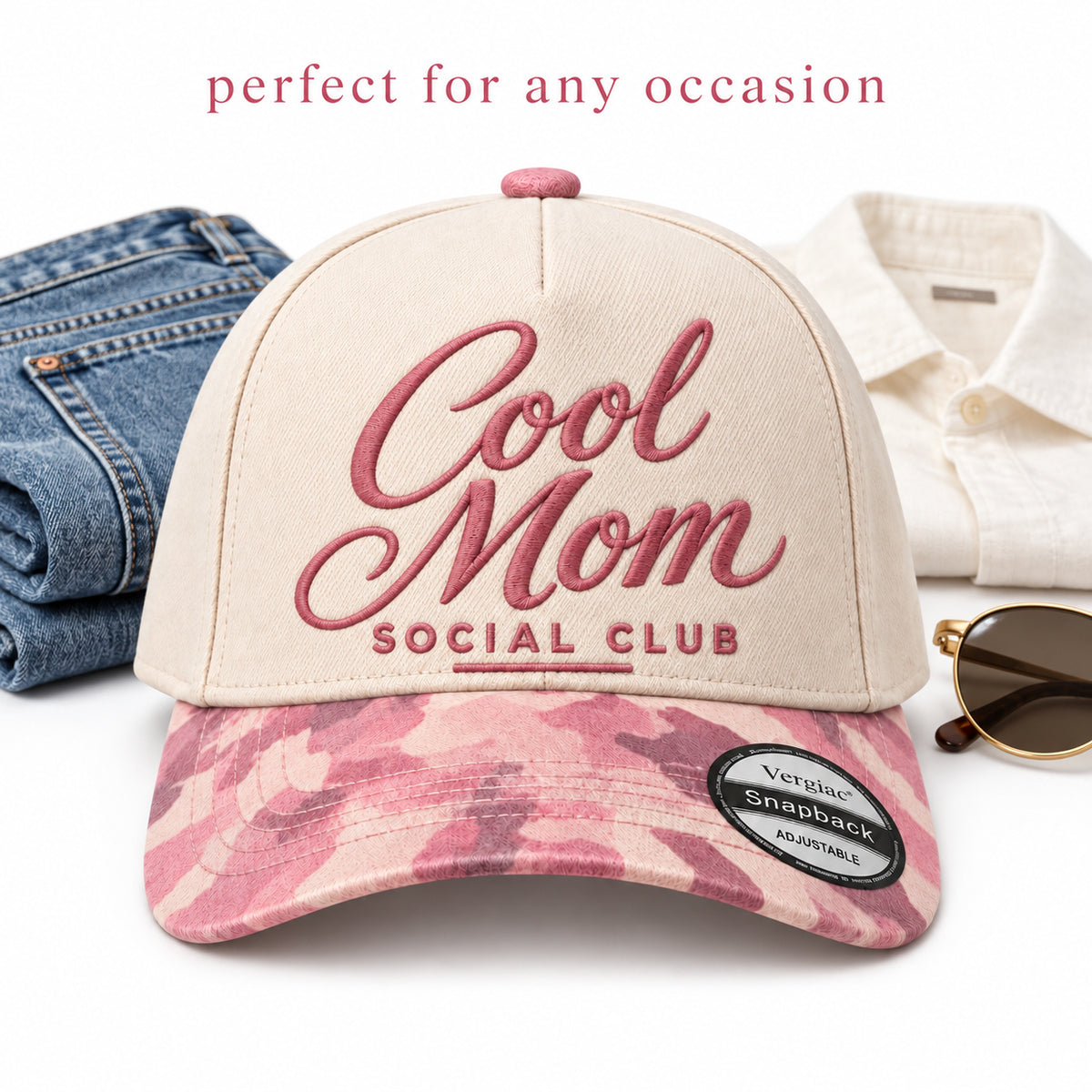 Cool Mom Social Club 5-Panel Trucker Hat