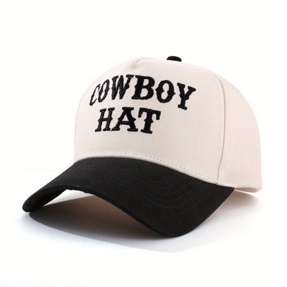 Cowboy Hat Embroidered Trucker Cap