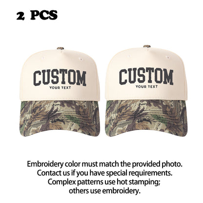 Custom Embroidered Trucker Hats (2-Pack)
