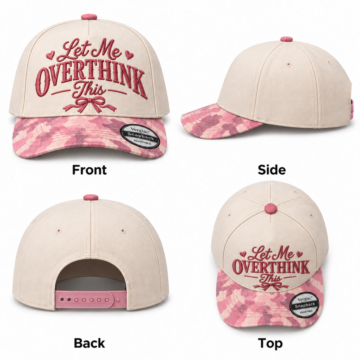 Let Me Overthink This Heart 5-Panel Trucker Hat