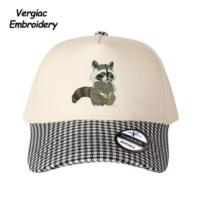 Raccoon Embroidered Trucker Hat