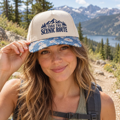 Take The Scenic Route 5-Panel Trucker Hat