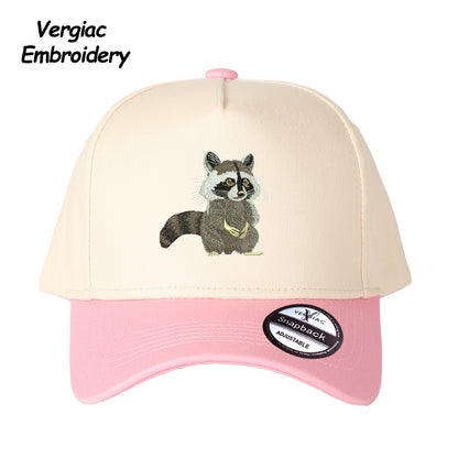 Raccoon Embroidered Trucker Hat