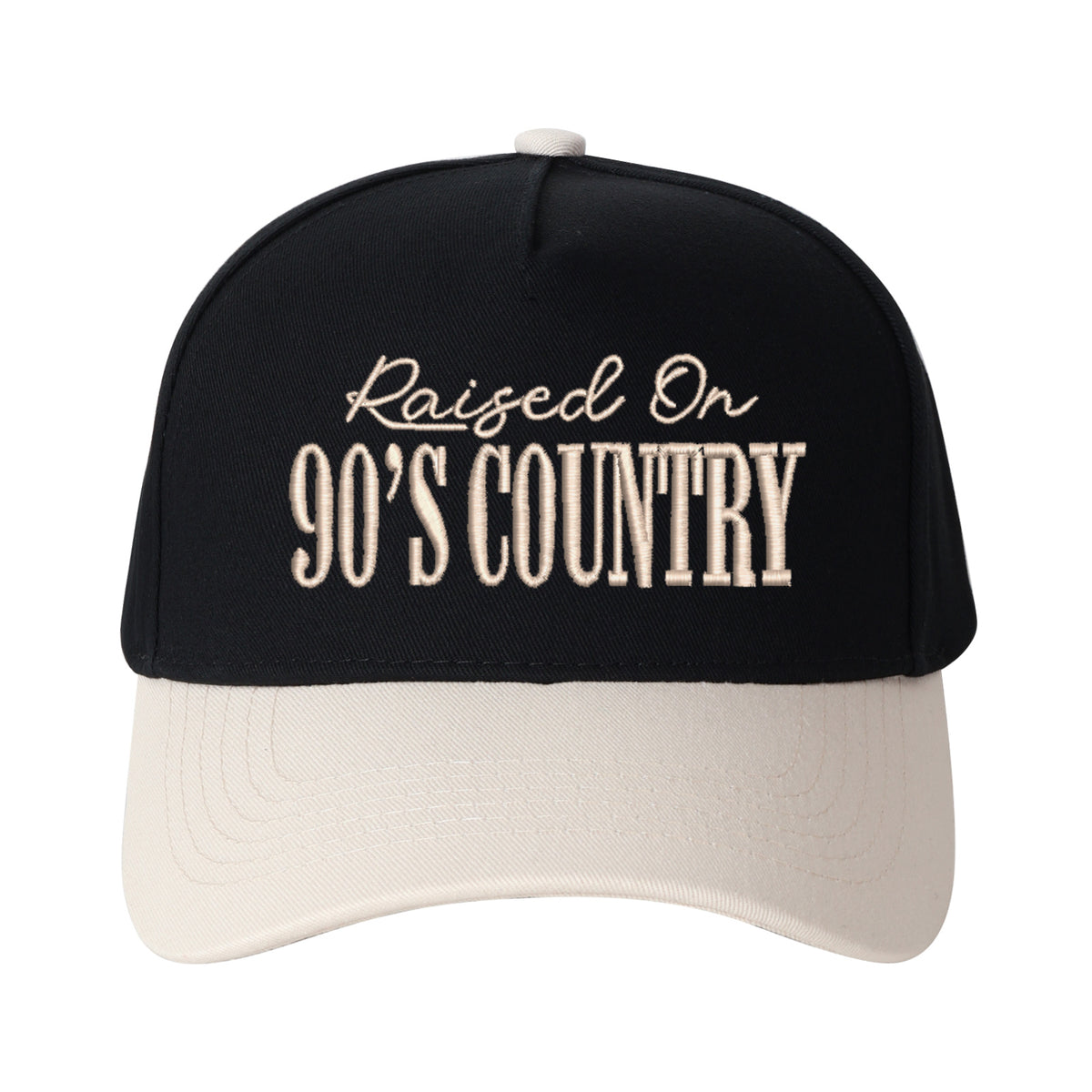 Raised On 90's Country Embroidered Trucker Hat