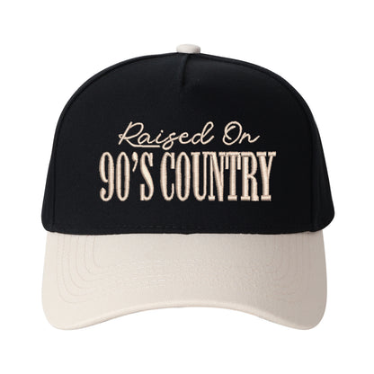 Raised On 90's Country Embroidered Trucker Hat