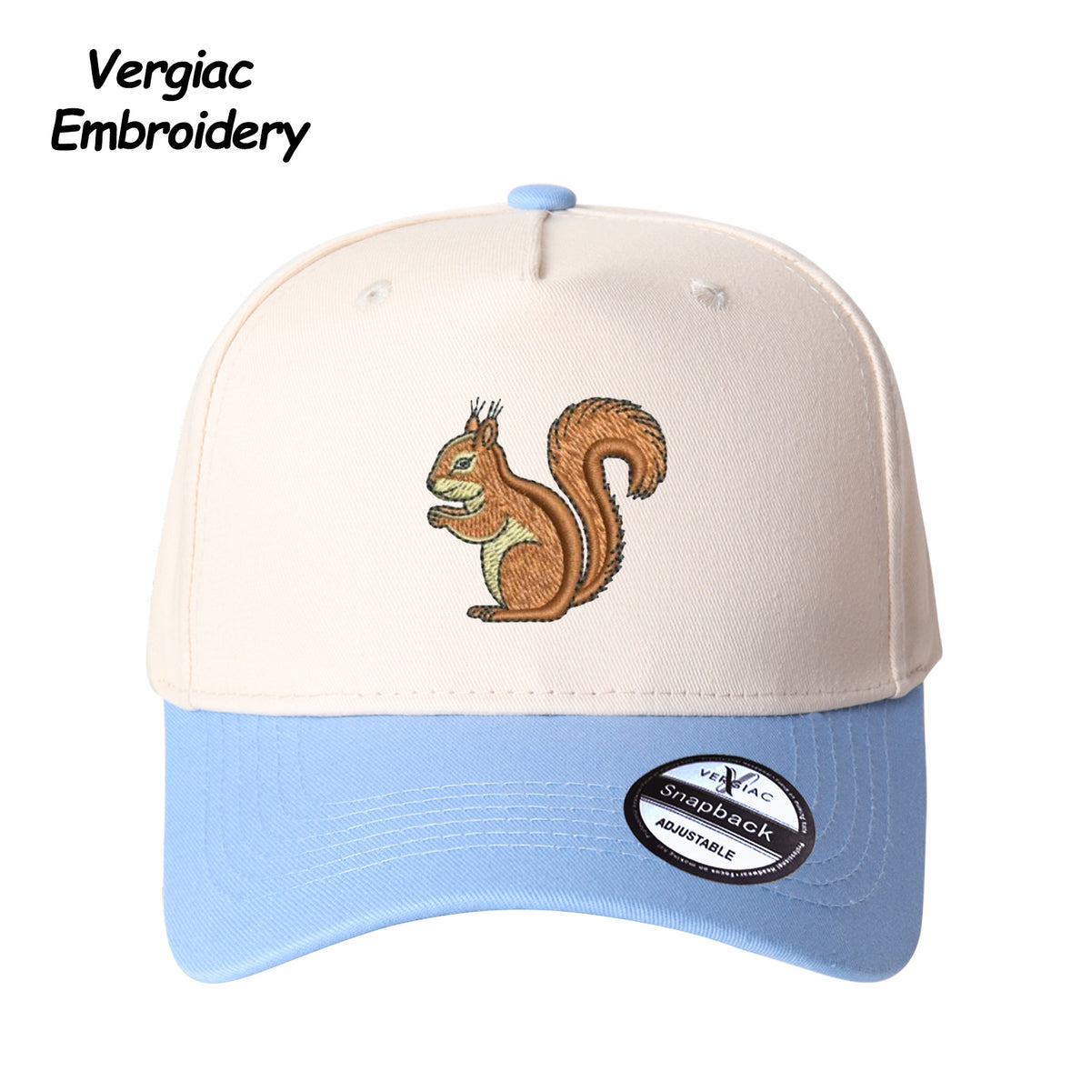 Squirrel Embroidered Trucker Hat