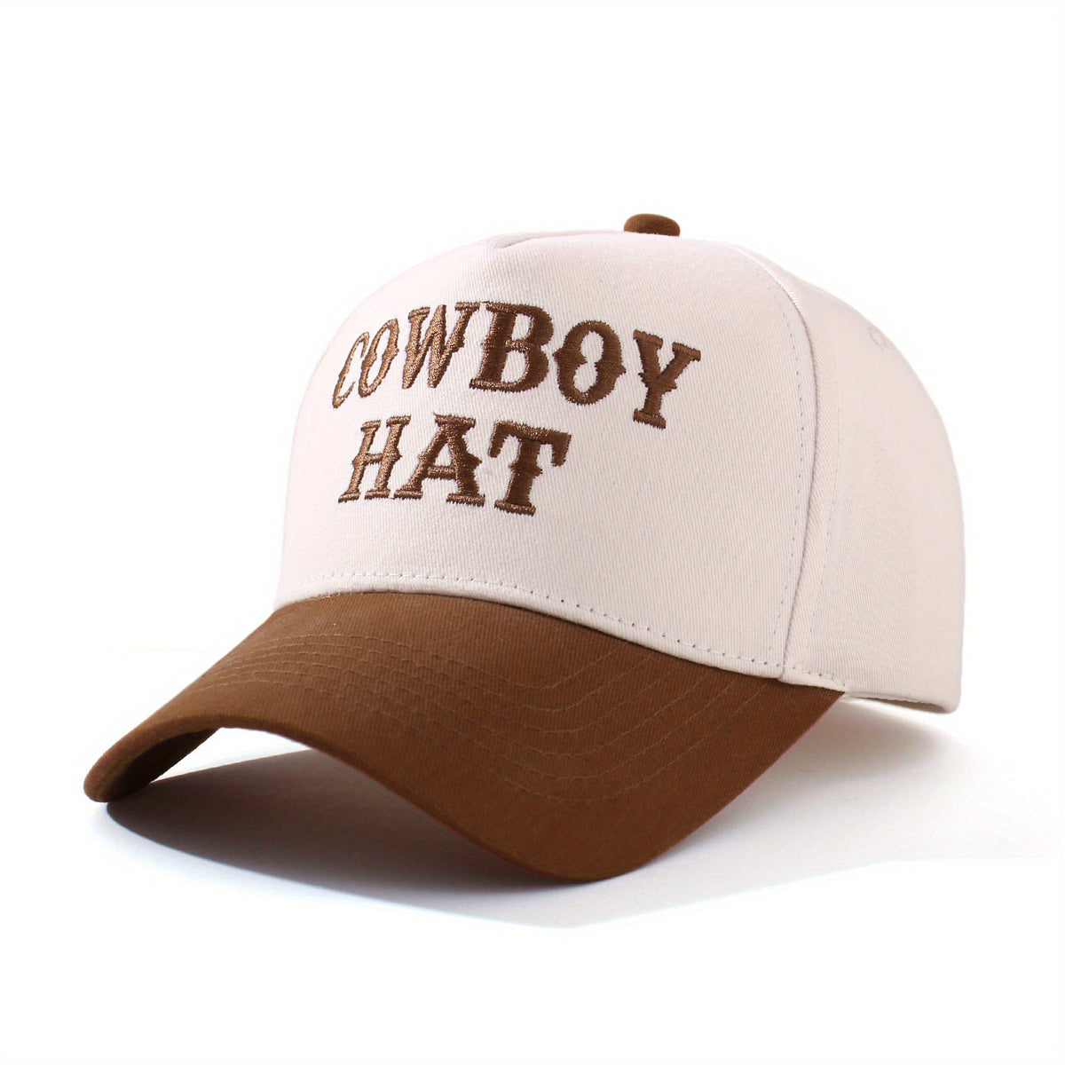 Cowboy Hat Embroidered Trucker Cap
