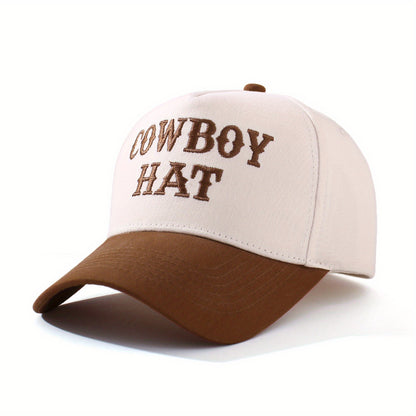 Cowboy Hat Embroidered Trucker Cap