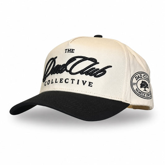 THE DAD CLUB COLLECTIVE Side-Embroidered 5-Panel Cotton Trucker Hat with Printed Brim and Structured Front, Adjustable Unisex Baseball Cap, 1 Piece