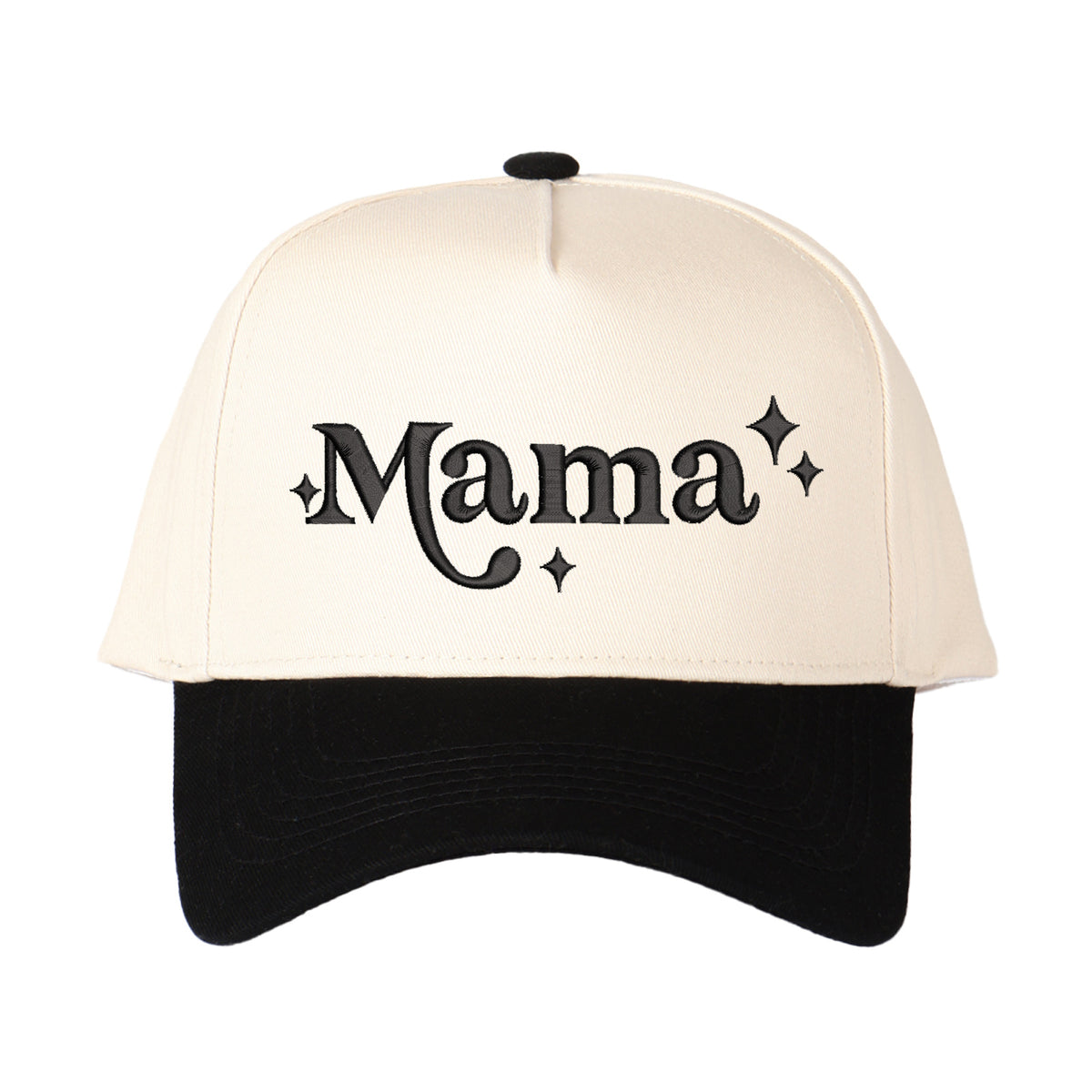 Star-accented Mama Embroidered Trucker Hat