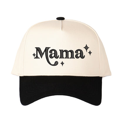 Star-accented Mama Embroidered Trucker Hat