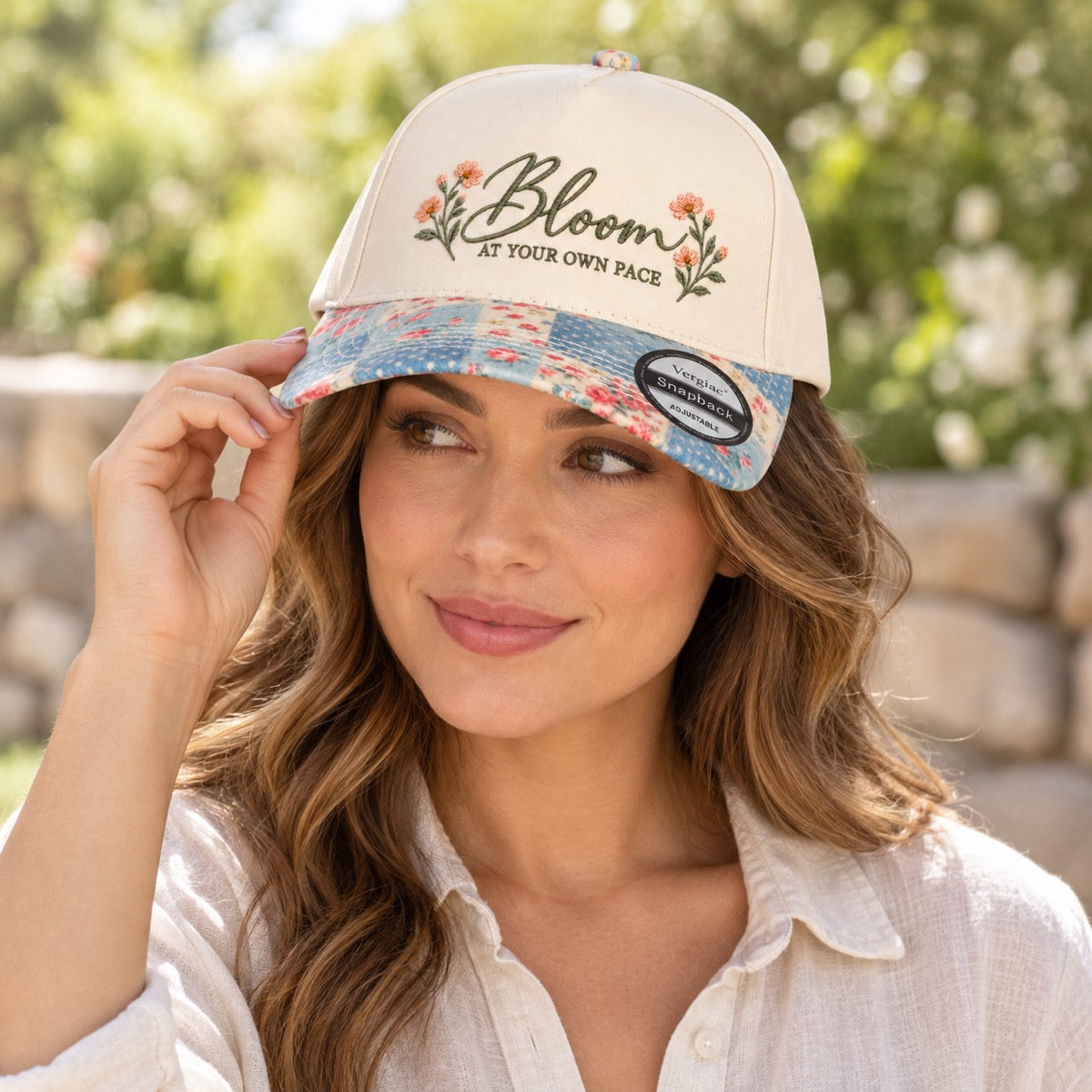 Bloom At Your Own Pace 5-Panel Trucker Hat