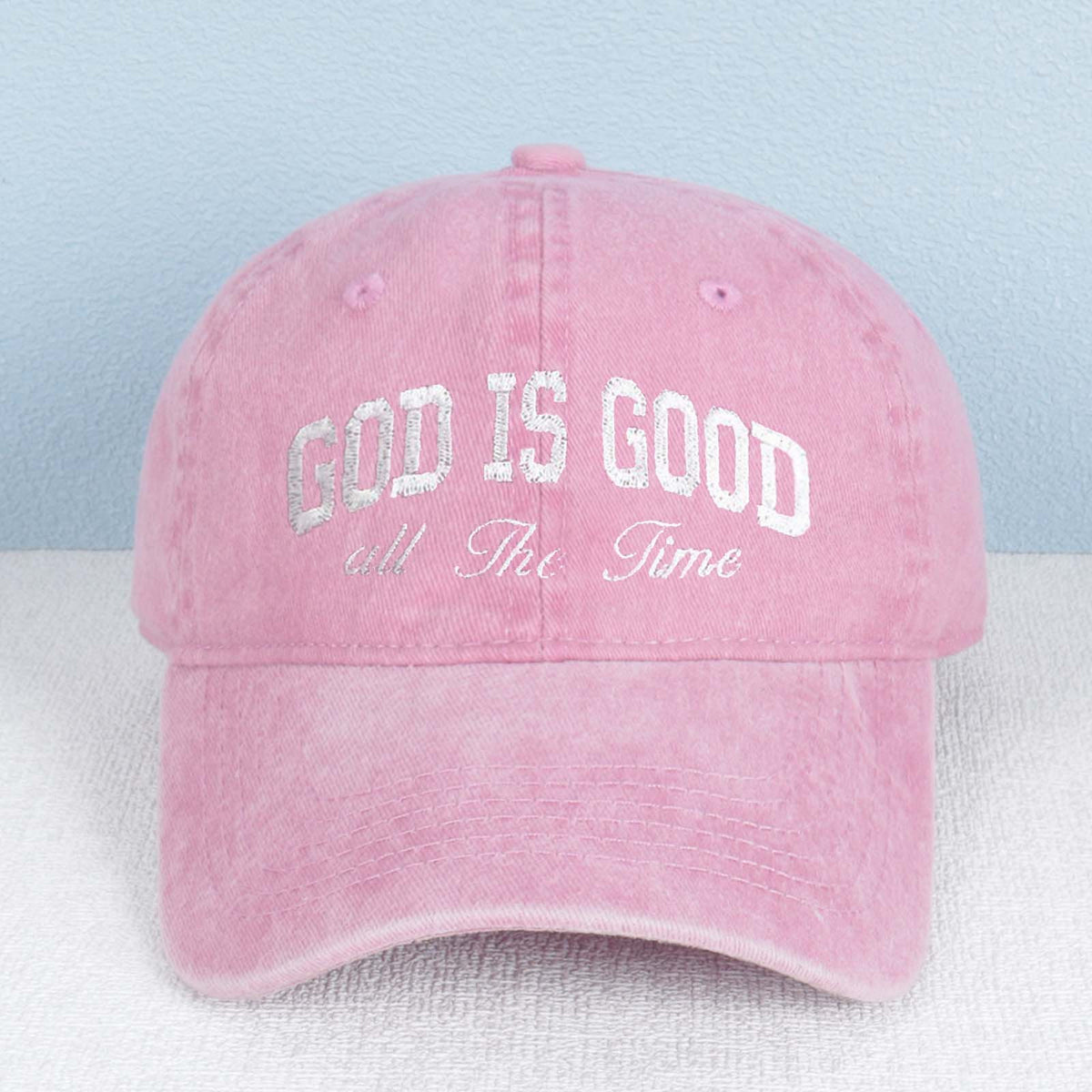 God Is Good All The Time Embroidered Trucker Hat