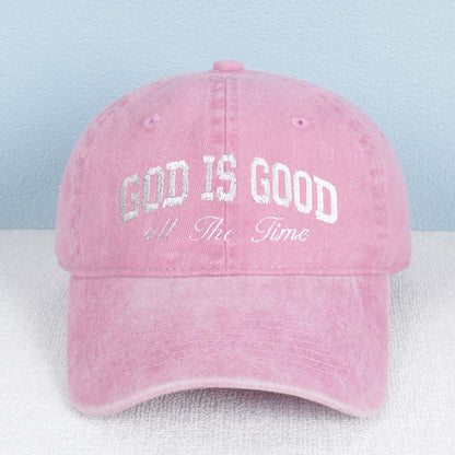 God Is Good All The Time Embroidered Trucker Hat