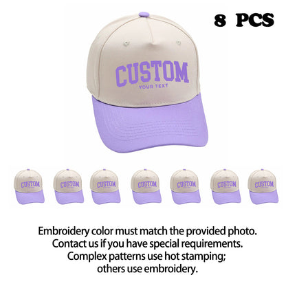 Custom Embroidered Trucker Hats (8-Pack)