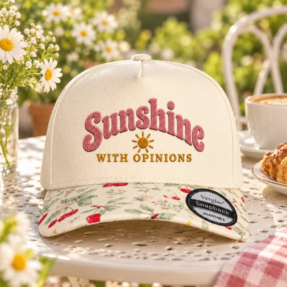 Sunshine With Opinions 5-Panel Trucker Hat