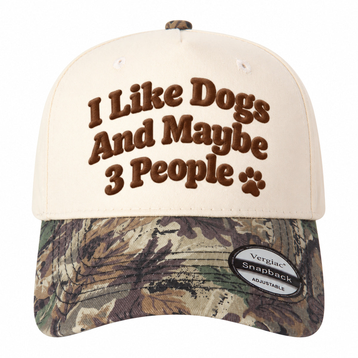 I Like Dogs and Maybe 3 People 5-Panel Trucker Hat