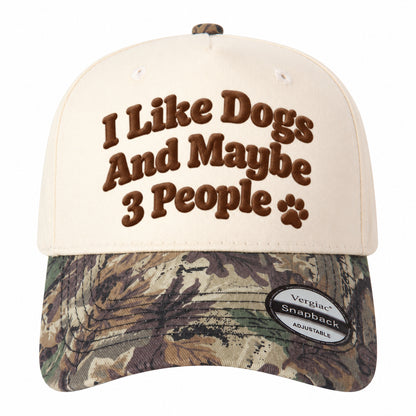 I Like Dogs and Maybe 3 People 5-Panel Trucker Hat