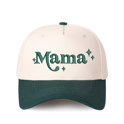 Star-accented Mama Embroidered Trucker Hat