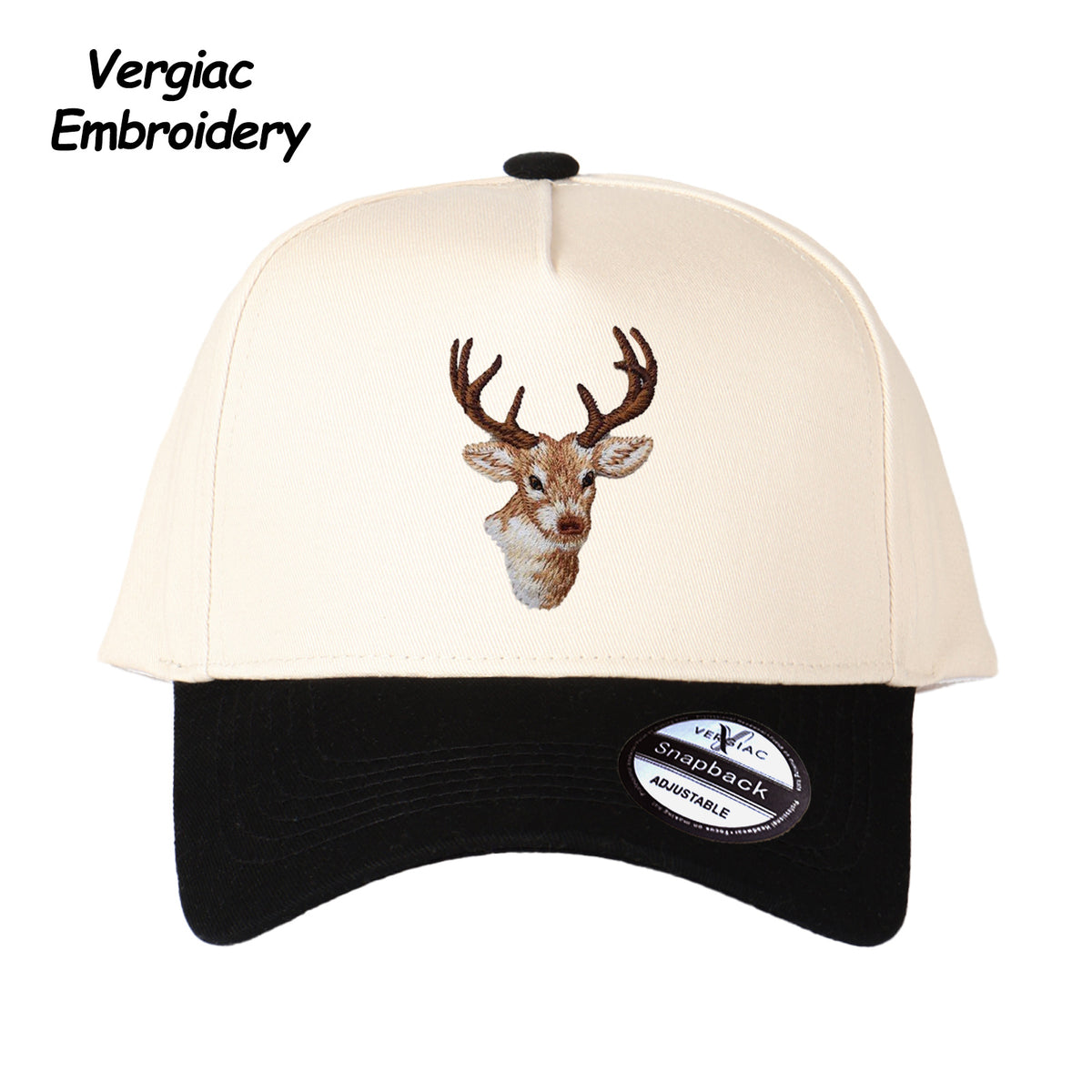 Deer Head Embroidered Trucker Hat