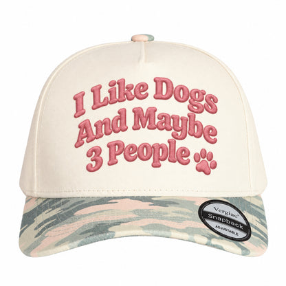 I Like Dogs and Maybe 3 People 5-Panel Trucker Hat