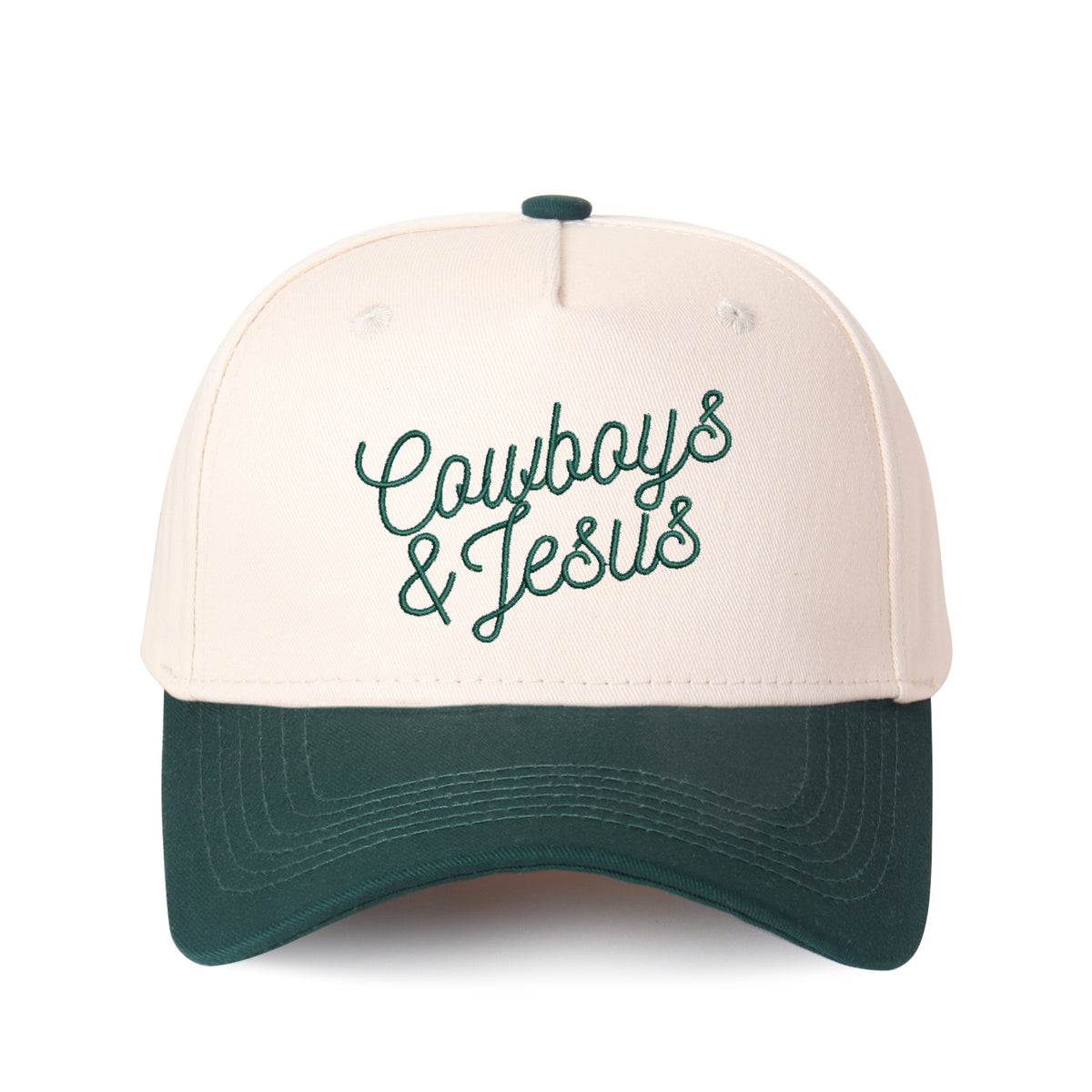 Cowboy & Jesus Embroidered Trucker Hat