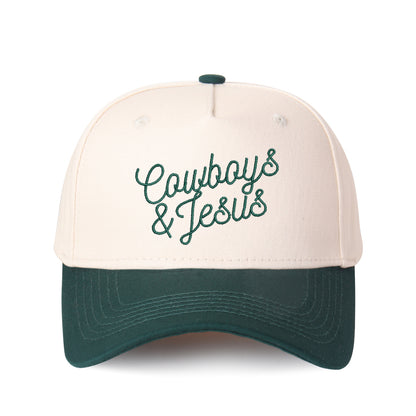 Cowboy & Jesus Embroidered Trucker Hat