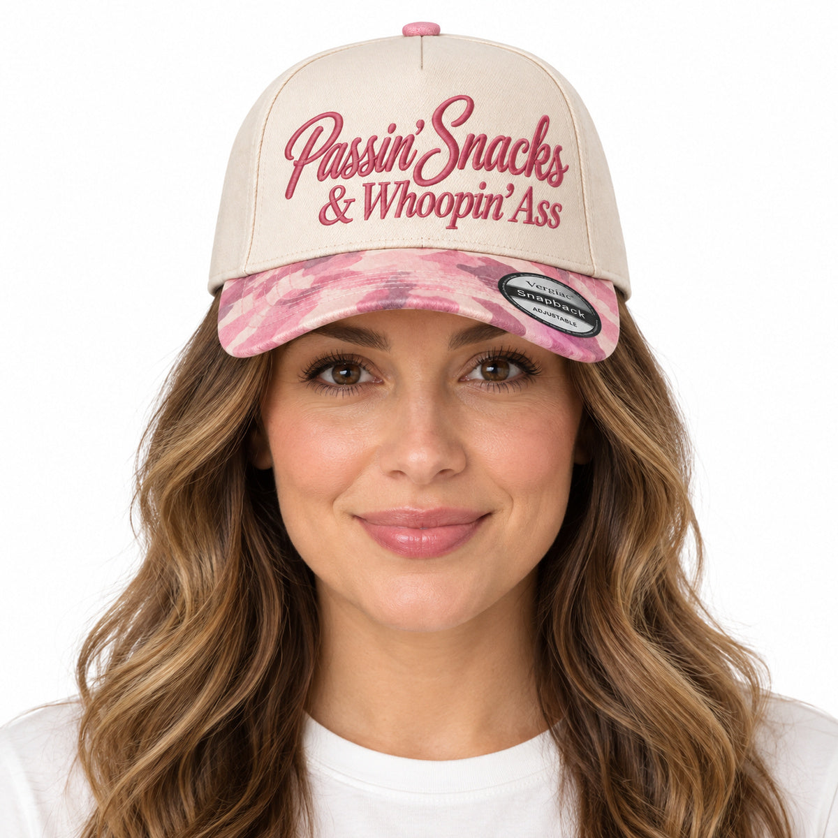 Passin Snacks & Whoopin Ass Novelty 5-Panel Trucker Hat