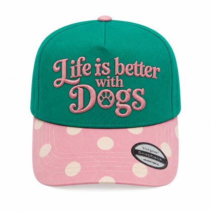 Life Is Better with Dogs 5-Panel Trucker Hat